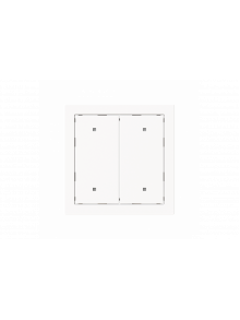 Rocker for Switch/push button Two-part rocker studio white matt - Busch-art linear