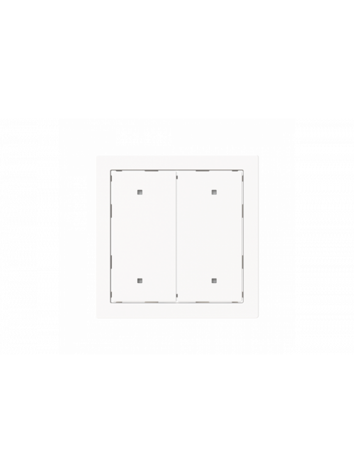 Rocker for Switch/push button Two-part rocker studio white matt - Busch-art linear