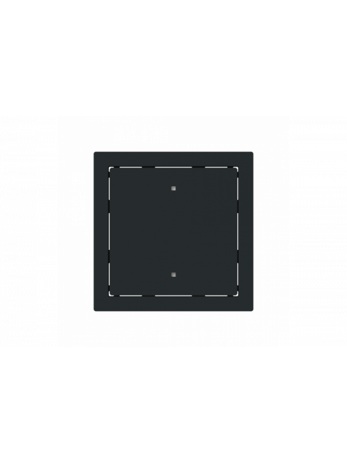 Rocker for Switch/push button Single rocker black matt - Busch-art linear