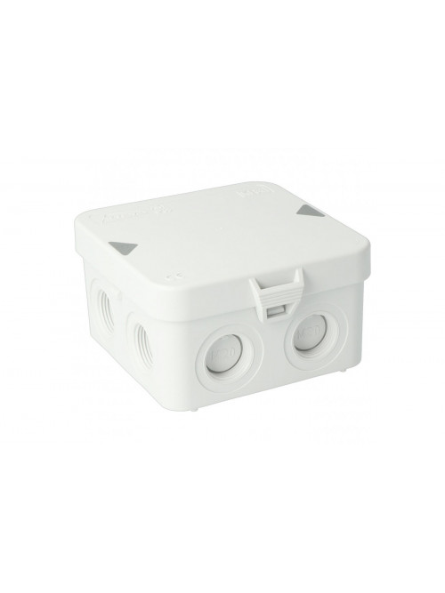 Junction box AK1-IP65, grey, with 8 entries M20