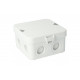 Junction box AK1-IP65, grey, with 8 entries M20