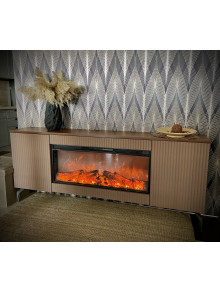 Каминокомплект Baileys & Tasmania, 560x1700x270 мм, 1500W, 2 мощности обогрева, 5 режимов интенсивности пламени, Таймер