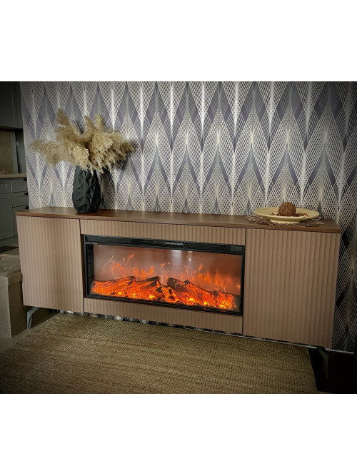 Каминокомплект Baileys & Tasmania, 560x1700x270 мм, 1500W, 2 мощности обогрева, 5 режимов интенсивности пламени, Таймер