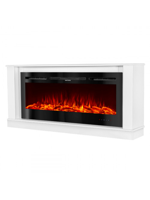 Каминокомплект Bernard & Hermes, 725x1580x300 мм, 1500W, 3 цвета пламени, 5 режимов интенсивности пламени, Дрова и кристаллы