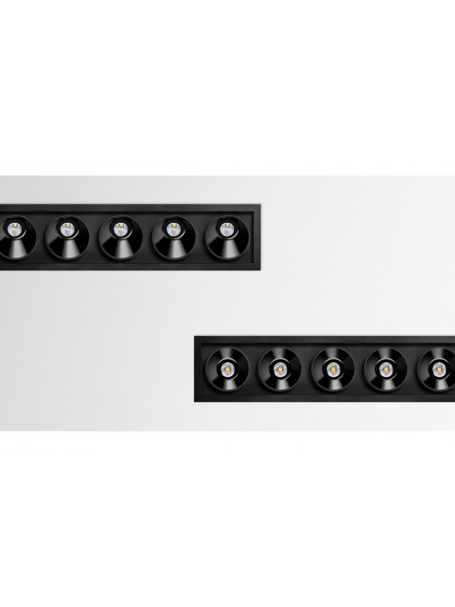 Black Foster Asymmetric Recessed 3