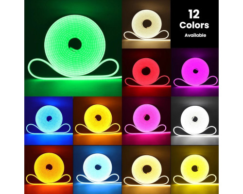 Готовый набор неоновой ленты PROLUM™ 12V; 6x12; 5M;  RGB FULL COLOR, PRO