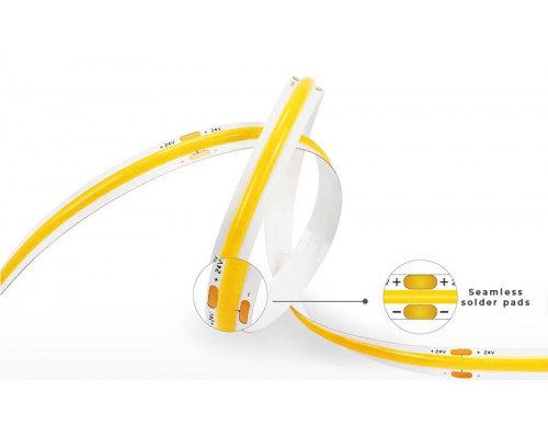 Banda LED PROLUM™ 24V; BUFNIŢĂ; 480 LED; IP20; Seria „PRO”, alb (5500-6000K)