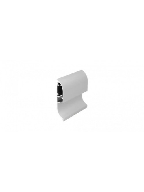 Profil aluminiu plintă Skirt10, Aluminiu anodizat, lungime 2m