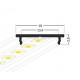 Profil LED aparent FIX 12, aluminiu, lungime 2m