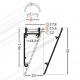 Profil LED aparent WALLE 12, alb, lungime 2m