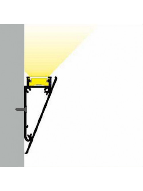 Profil LED aparent WALLE 12, alb, lungime 2m