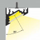 Profil LED de colț CORNER 10, aluminiu anodizat, lungime 2m