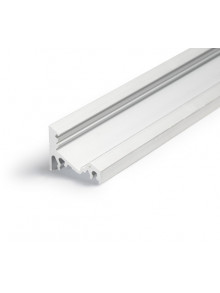Profil LED de colț CORNER 10, aluminiu neanodizat, lungime 2m