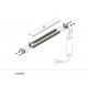 Profil LED de pardoseală FLOOR8, aluminiu anodizat, lungime 2m