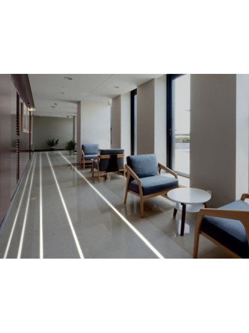 Profil LED de pardoseală FLOOR8, aluminiu anodizat, lungime 2m