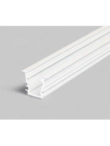 Profil LED încastrat DEEP 10, alb, lungime 2m