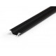 Profil LED încastrat GROOVE10, negru, lungime 2m