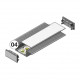 Profil LED încastrat VARIO 30-04, alb, lungime 2m
