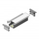 Profil LED încastrat VARIO 30-07, aluminiu anodizat, lungime 2m