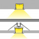 Profil LED încastrat VARIO 30-07, aluminiu anodizat, lungime 2m