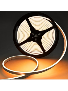 Светодиодный неон PROLUM™ 4x10, IP68, 12V, Series "LT", Тепло-Белый, PRO