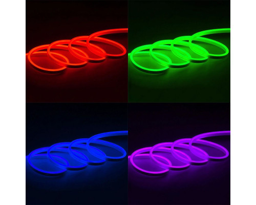 Светодиодный неон PROLUM™ 6x12, IP68, 12V, Series "FX", RGB, PRO