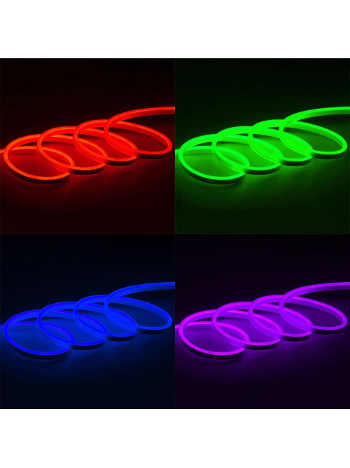 Светодиодный неон PROLUM™ 6x12, IP68, 12V, Series "FX", RGB, PRO