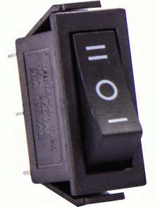 Переключатель клавишный e.switch.key.05, 3 pin, 1-0-2