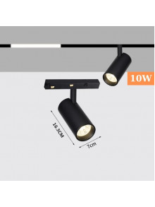 МАГНИТНЫЙ СВЕТОДИОДНЫЙ ПРОЕКТОР 10ВТ 1000ЛМ 4000K 48В ЧИП OSRAM CRI90 ЧЕРНЫЙ MONDO LUCE