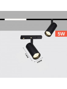 МАГНИТНЫЙ СВЕТОДИОДНЫЙ ПРОЕКТОР 5ВТ 500ЛМ 4000K 48В ЧИП OSRAM CRI90 ЧЕРНЫЙ MONDO LUCE
