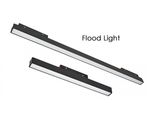 PROIECTOR MAGNETIC LINEAR MAT LED 60CM 20W 4000K 2000LM 48V CHIP OSRAM CRI90 NEGRU MONDO LUCE