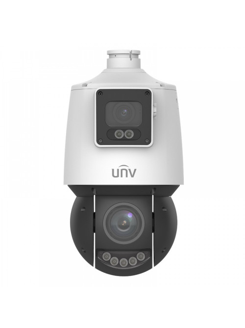 IP камера Speed Dome Uniview IPC94144SFW-X25-F40C, 4MP+4MP, Ultra 265, 4.8-120mm, PTZ, IR100m, Speaker, MicroSD, POE, IP66