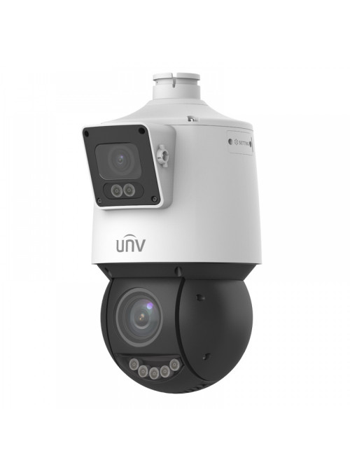IP камера Speed Dome Uniview IPC94144SFW-X25-F40C, 4MP+4MP, Ultra 265, 4.8-120mm, PTZ, IR100m, Speaker, MicroSD, POE, IP66