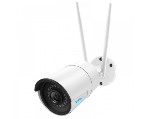 Беспроводная IP камера Reolink RLC-410W-4MP, 4MP, H.264, 4mm, IR30m, PIR7m, Mic, MicroSD, IP66, White