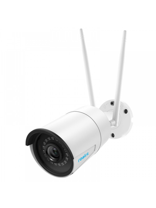 Беспроводная IP камера Reolink RLC-410W-4MP, 4MP, H.264, 4mm, IR30m, PIR7m, Mic, MicroSD, IP66, White