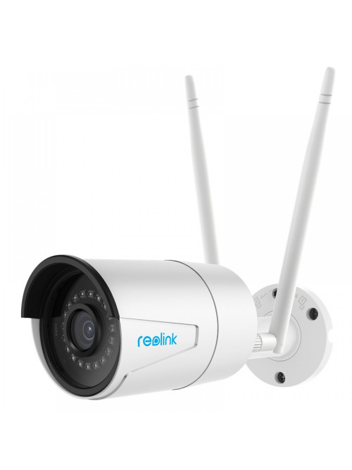 Беспроводная IP камера Reolink RLC-410W-4MP, 4MP, H.264, 4mm, IR30m, PIR7m, Mic, MicroSD, IP66, White