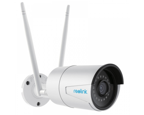 Беспроводная IP камера Reolink RLC-410W-4MP, 4MP, H.264, 4mm, IR30m, PIR7m, Mic, MicroSD, IP66, White