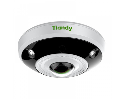 IP камера Tiandy TC-NC1261, Fisheye, 12MP, 1.98mm, S+265, IR20m, Mic, MicroSD, POE, IP66, IK10