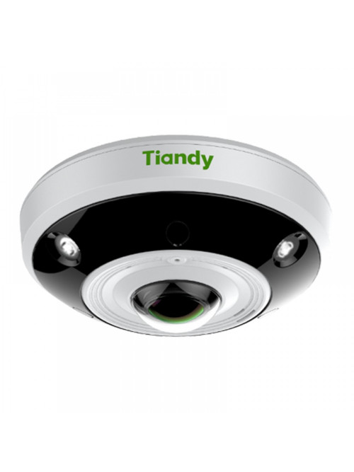 IP камера Tiandy TC-NC1261, Fisheye, 12MP, 1.98mm, S+265, IR20m, Mic, MicroSD, POE, IP66, IK10