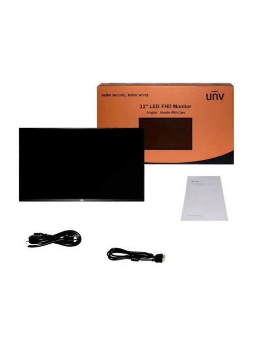 Монитор Uniview MW3232-V-K, 32-inch, LED, 1920x1080, HDMI, VGA, Audio IN, Speaker, VESA