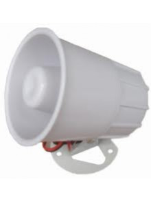 AU-41 W Sirena dinamica cu horn. Putere: 15W. Culoare: Alb