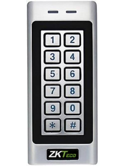 MK-V/MF Cititor de proximitate Mifare autonom cu tastatura p/u o usa. Finisaj: Metal