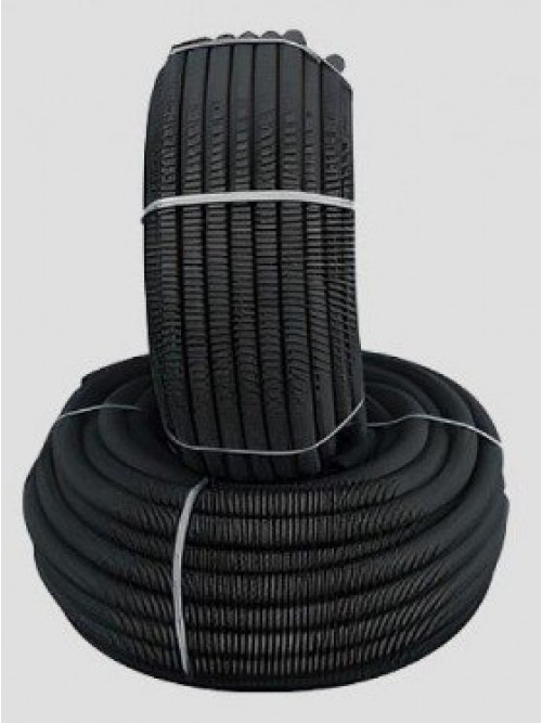 20 Q Tub spiralat negru (INS.14,40mm-EXT.20,00mm) cu sonda de otel (100m)