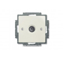 Телевизионная оконечная розетка TV, цвет Шале(белый), ABB Basic 55