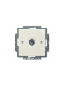 Телевизионная оконечная розетка TV, цвет Шале(белый), ABB Basic 55