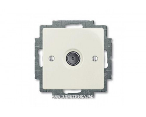 Телевизионная оконечная розетка TV, цвет Шале(белый), ABB Basic 55