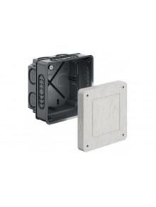Universal installation housing with mineral fibreboard, 87 x 87 x 75 mm