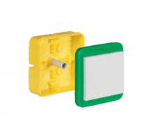 Universal installation housing with mineral fibreboard cover
