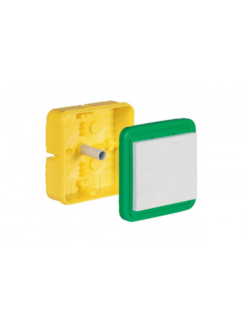 Universal installation housing with mineral fibreboard cover