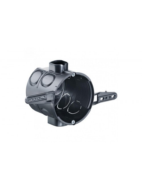 One-gang junction box for nailing, with device screws, Depth 63 mm